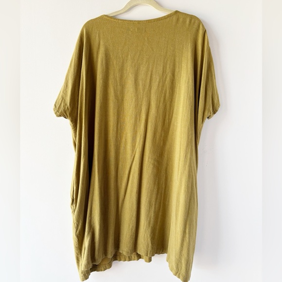 Two Days Off Olivia Dress Linen Blend Olive Green OS - Picture 5 of 6